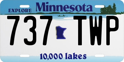 MN license plate 737TWP