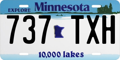 MN license plate 737TXH