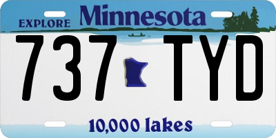 MN license plate 737TYD
