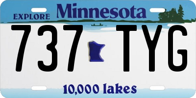 MN license plate 737TYG