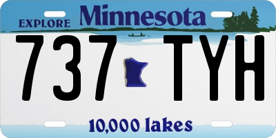 MN license plate 737TYH