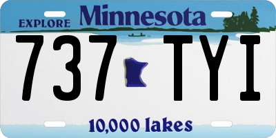 MN license plate 737TYI