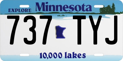 MN license plate 737TYJ
