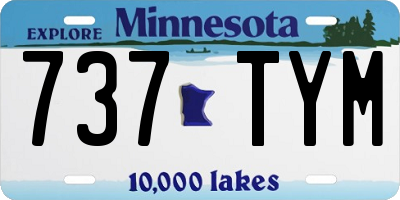 MN license plate 737TYM