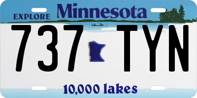 MN license plate 737TYN