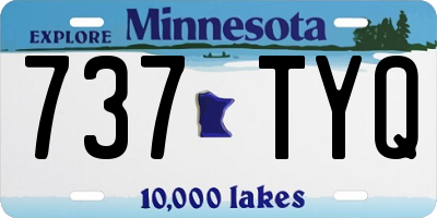 MN license plate 737TYQ