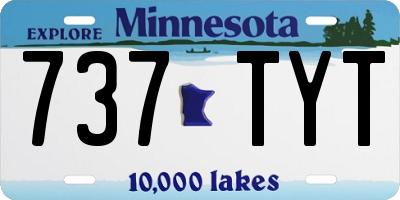 MN license plate 737TYT