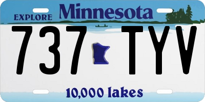 MN license plate 737TYV