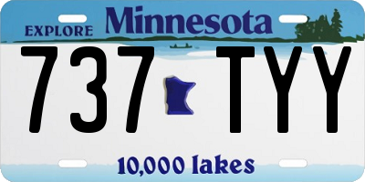 MN license plate 737TYY