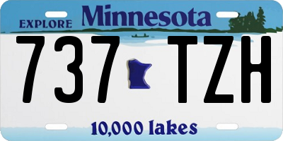 MN license plate 737TZH