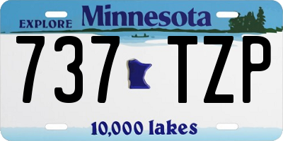 MN license plate 737TZP