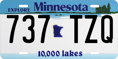MN license plate 737TZQ