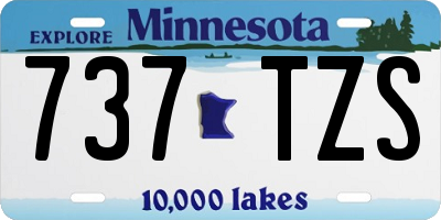 MN license plate 737TZS