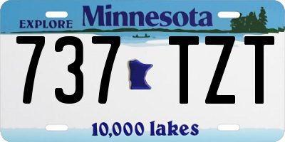MN license plate 737TZT