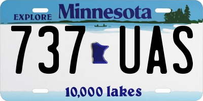 MN license plate 737UAS