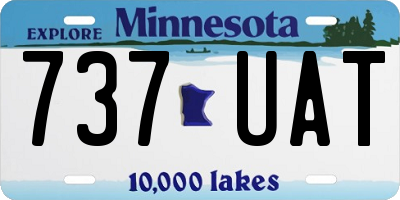 MN license plate 737UAT