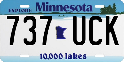 MN license plate 737UCK