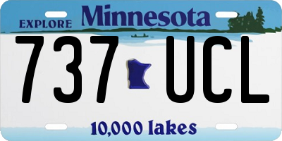 MN license plate 737UCL