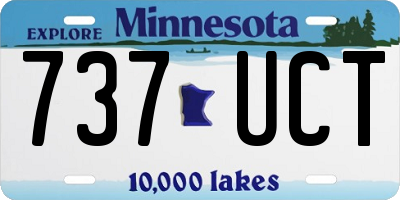 MN license plate 737UCT