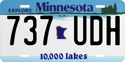 MN license plate 737UDH