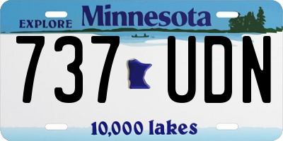 MN license plate 737UDN