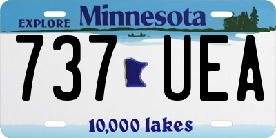 MN license plate 737UEA