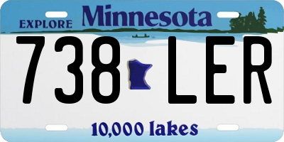 MN license plate 738LER