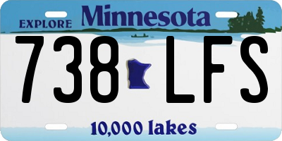 MN license plate 738LFS