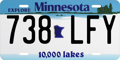 MN license plate 738LFY