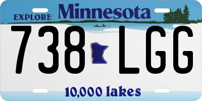 MN license plate 738LGG