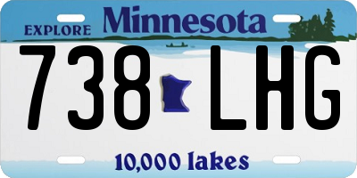 MN license plate 738LHG
