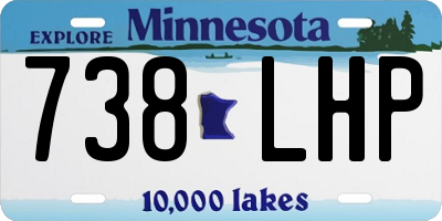 MN license plate 738LHP