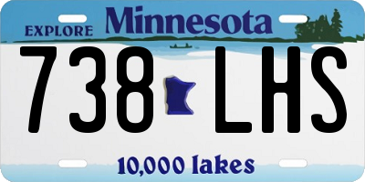 MN license plate 738LHS