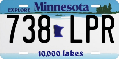 MN license plate 738LPR