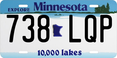 MN license plate 738LQP