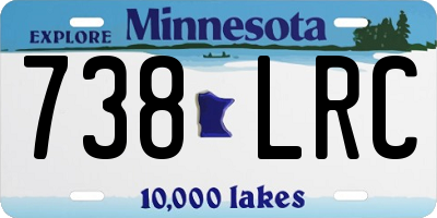 MN license plate 738LRC
