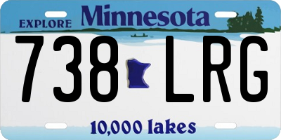 MN license plate 738LRG