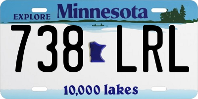 MN license plate 738LRL