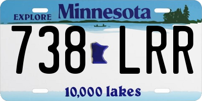 MN license plate 738LRR