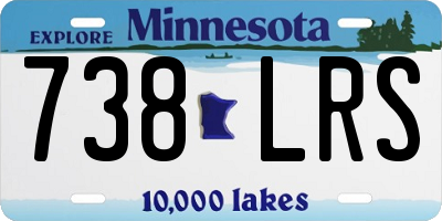 MN license plate 738LRS
