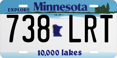 MN license plate 738LRT