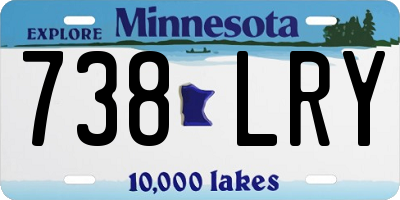MN license plate 738LRY