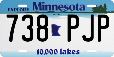 MN license plate 738PJP
