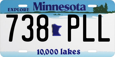 MN license plate 738PLL