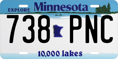 MN license plate 738PNC
