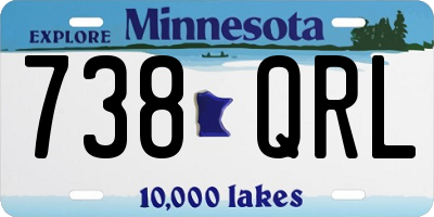 MN license plate 738QRL
