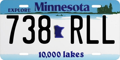 MN license plate 738RLL