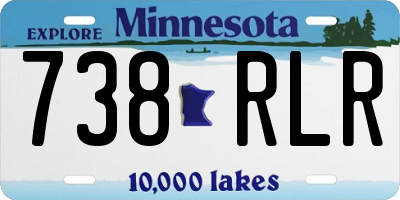 MN license plate 738RLR