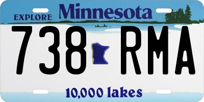 MN license plate 738RMA