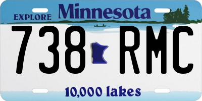 MN license plate 738RMC